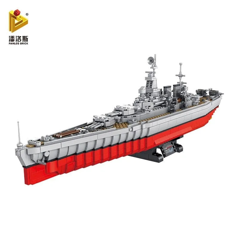 Building Blocks Military USS North Carolina Battleship Warship Bricks Toy - 6