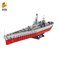 Thumbnail for Building Blocks Military USS North Carolina Battleship Warship Bricks Toy - 6