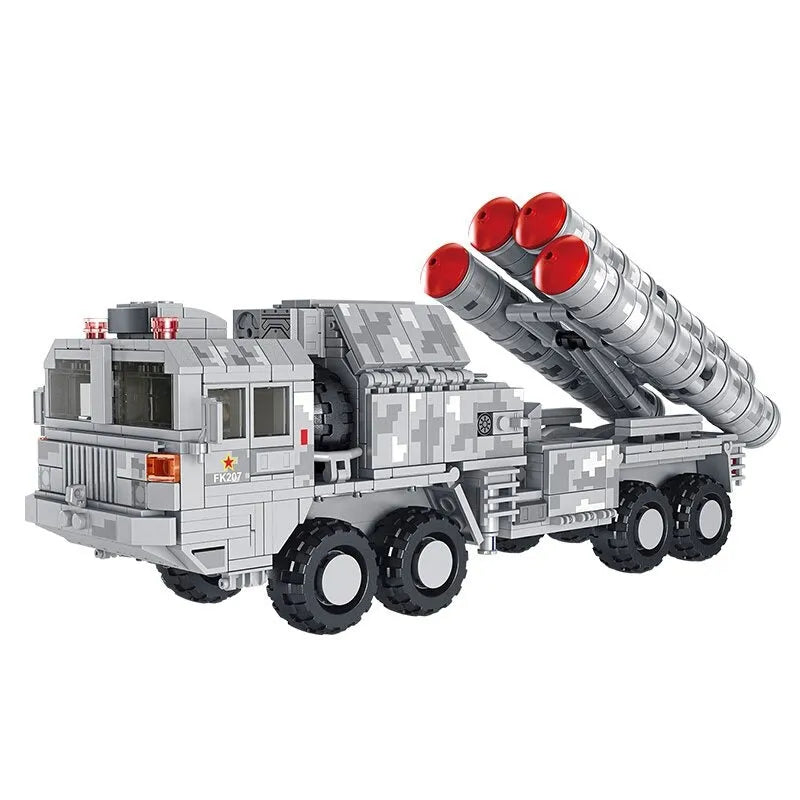 Building Blocks Military WW2 Air Defense Rocket Truck Bricks Toys - 1