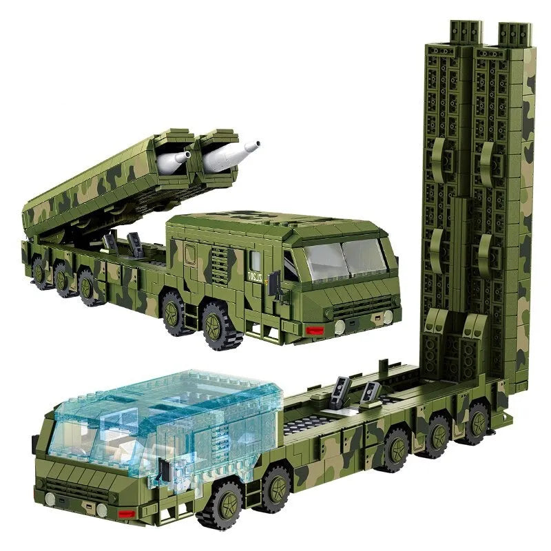 Building Blocks Military WW2 DF100 Ballistic Cruise Missile Bricks Toys - 1