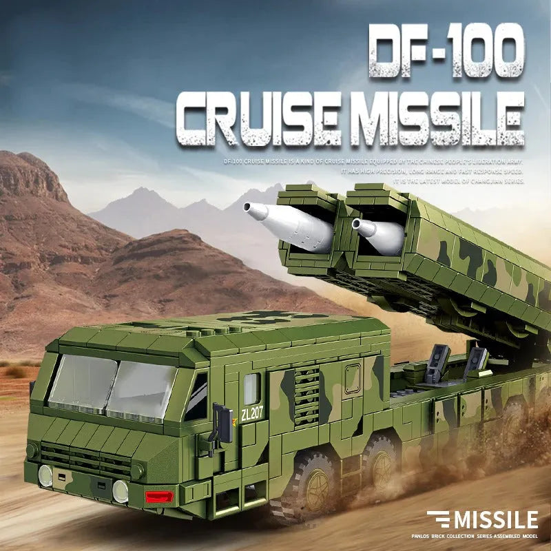 Building Blocks Military WW2 DF100 Ballistic Cruise Missile Bricks Toys - 2
