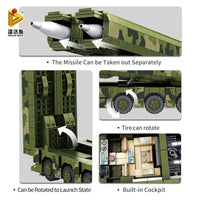 Thumbnail for Building Blocks Military WW2 DF100 Ballistic Cruise Missile Bricks Toys - 5