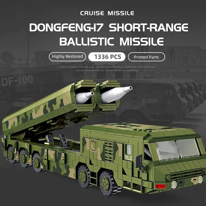 Building Blocks Military WW2 DF100 Ballistic Cruise Missile Bricks Toys Construction Set Toys - 4