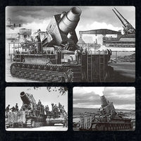 Thumbnail for Building Blocks Military WW2 Karl Heavy Carronade Mortar Railway Bricks Toy - 10
