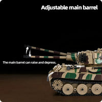 Thumbnail for Building Blocks Military WW2 King Tiger Heavy Tank Bricks Toys - 9