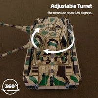 Thumbnail for Building Blocks Military WW2 King Tiger Heavy Tank Bricks Toys Construction Set Toys - 7