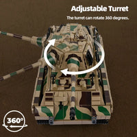 Thumbnail for Building Blocks Military WW2 King Tiger Heavy Tank Bricks Toys - 7