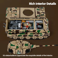 Thumbnail for Building Blocks Military WW2 King Tiger Heavy Tank Bricks Toys - 8