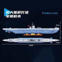 Thumbnail for Building Blocks Military WW2 MOC German Navy VIIC U-552 Submarine Bricks Toy - 5