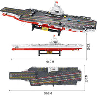 Thumbnail for Building Blocks Military WW2 MOC Liaoning Aircraft Carrier Bricks Toy - 1