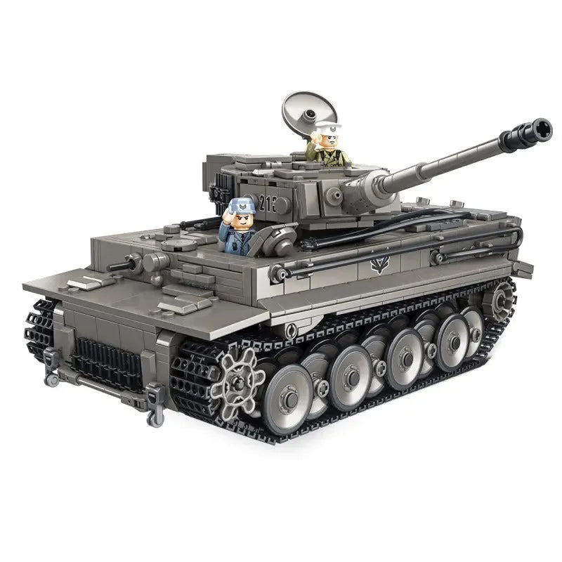 Building Blocks Military WW2 MOC Tiger 1 Heavy Battle Tank Bricks Toy - 2