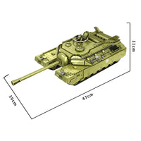Thumbnail for Building Blocks Military WW2 MOC USA Army T28 Heavy Battle Tank Bricks Toy - 6