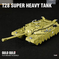 Thumbnail for Building Blocks Military WW2 MOC USA Army T28 Heavy Battle Tank Bricks Toy - 11