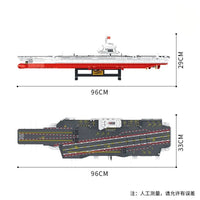Thumbnail for Building Blocks Military WW2 Type 003 Aircraft Carrier Warship Bricks Toys - 10