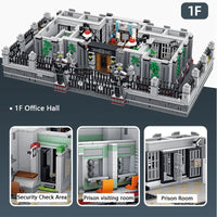Thumbnail for Building Blocks MOC 613002 Expert Creator City Lunatic Hospital Bricks Toys - 12