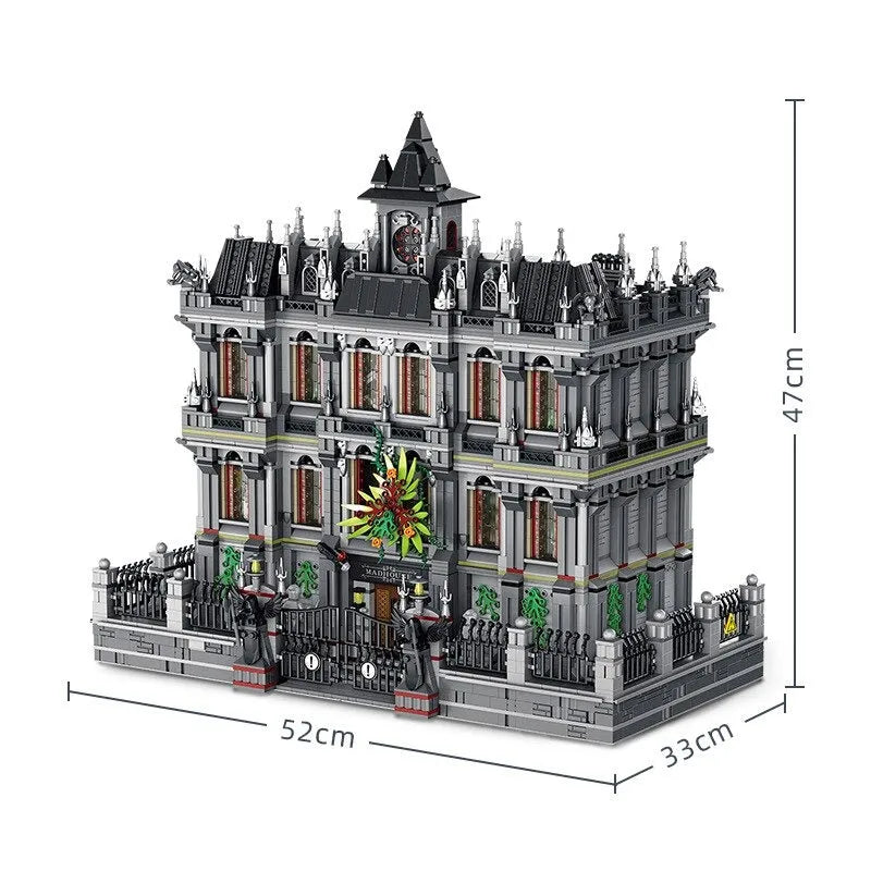 Building Blocks MOC 613002 Expert Creator City Lunatic Hospital Bricks Toys - 1