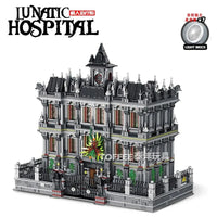 Thumbnail for Building Blocks MOC 613002 Expert Creator City Lunatic Hospital Bricks Toys - 16