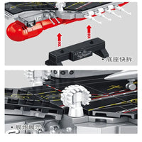 Thumbnail for Building Blocks MOC Chinese Liaoning Aircraft Carrier Bricks Toys - 5