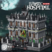 Thumbnail for Building Blocks MOC City Creator Expert Lunatic Hospital Bricks Toys 613002 - 2