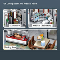 Thumbnail for Building Blocks MOC Creator Expert City Lunatic Hospital Bricks Toy 613002 - 13
