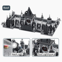 Thumbnail for Building Blocks MOC Creator Expert City Lunatic Hospital Bricks Toy 613002 - 14