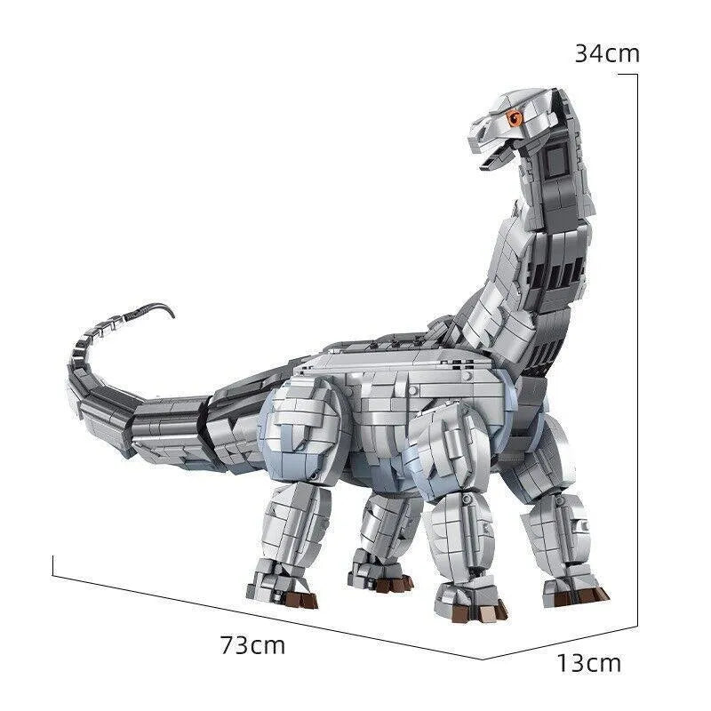 Building Blocks MOC Dinosaur World Brontosaurus Mech Bricks Toys 611006 - 3
