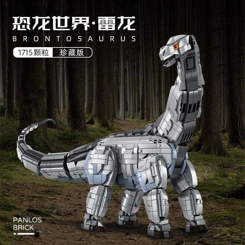 Building Blocks MOC Dinosaur World Brontosaurus Mech Bricks Toys 611006 - 7