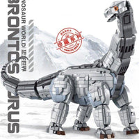 Thumbnail for Building Blocks MOC Dinosaur World Brontosaurus Mech Bricks Toys 611006 - 2