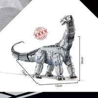 Thumbnail for Building Blocks MOC Dinosaur World Brontosaurus Mech Bricks Toys 611006 - 4