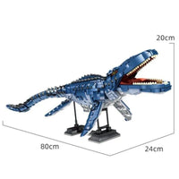 Thumbnail for Building Blocks MOC Dinosaur World Deep Sea Mosasaurus Bricks Toys 611005 - 1