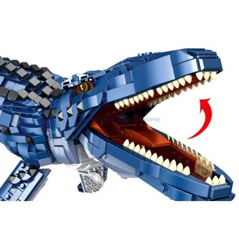 Building Blocks MOC Dinosaur World Deep Sea Mosasaurus Bricks Toys 611005 - 6