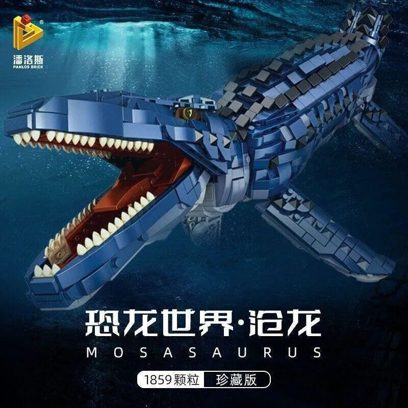 Building Blocks MOC Dinosaur World Deep Sea Mosasaurus Bricks Toys 611005 - 7