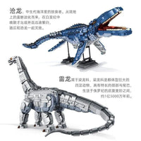 Thumbnail for Building Blocks MOC Dinosaur World Deep Sea Mosasaurus Bricks Toys 611005 - 5