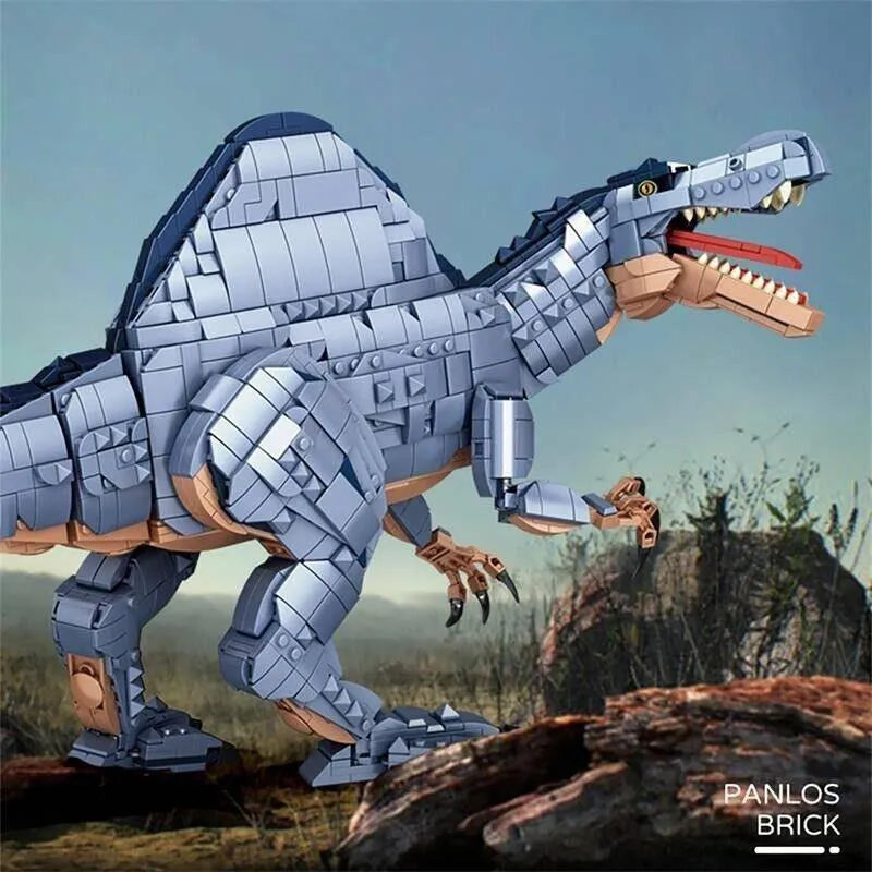 Building Blocks MOC Dinosaur World Spinosaurus Mech Bricks Toys 611008 - 3
