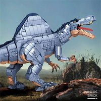 Thumbnail for Building Blocks MOC Dinosaur World Spinosaurus Mech Bricks Toys 611008 - 3
