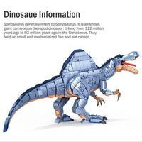 Thumbnail for Building Blocks MOC Dinosaur World Spinosaurus Mech Bricks Toys 611008 - 4