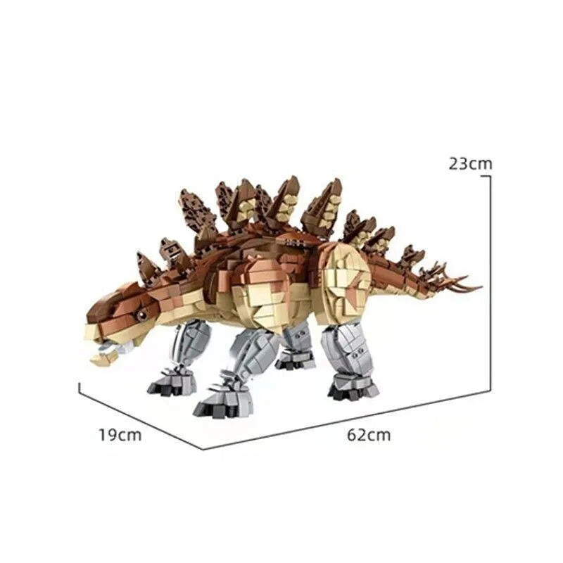 Building Blocks MOC Dinosaur World Stegosaurus Mech Bricks Toys 611007 - 6