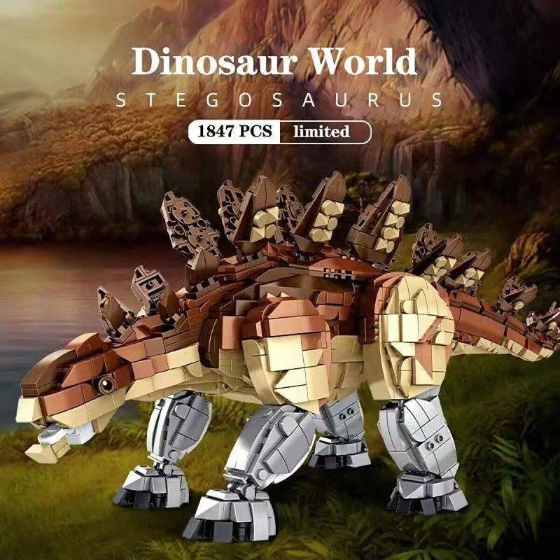 Building Blocks MOC Dinosaur World Stegosaurus Mech Bricks Toys 611007 - 2
