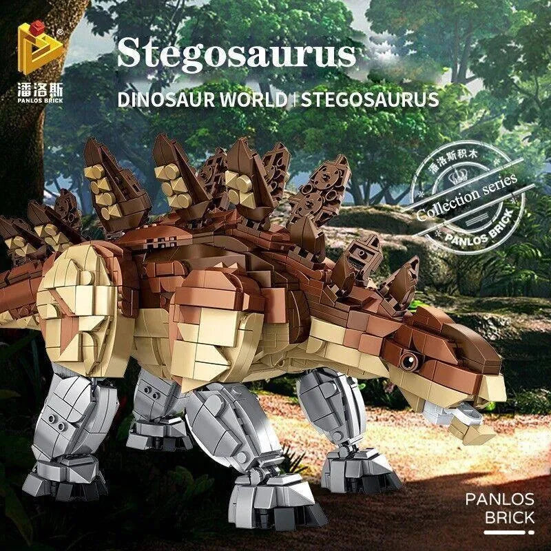 Building Blocks MOC Dinosaur World Stegosaurus Mech Bricks Toys 611007 - 4