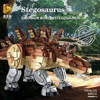 Thumbnail for Building Blocks MOC Dinosaur World Stegosaurus Mech Bricks Toys 611007 - 4