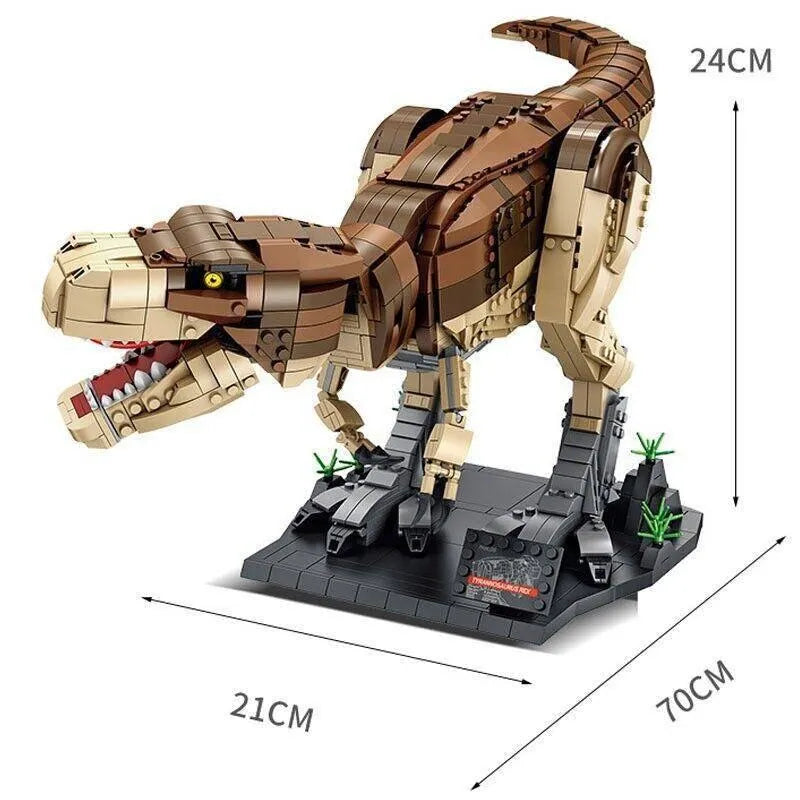 Building Blocks MOC Dinosaur World Tyrannosaurus Rex Bricks Toys 611001 - 7