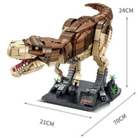 Thumbnail for Building Blocks MOC Dinosaur World Tyrannosaurus Rex Bricks Toys 611001 - 7