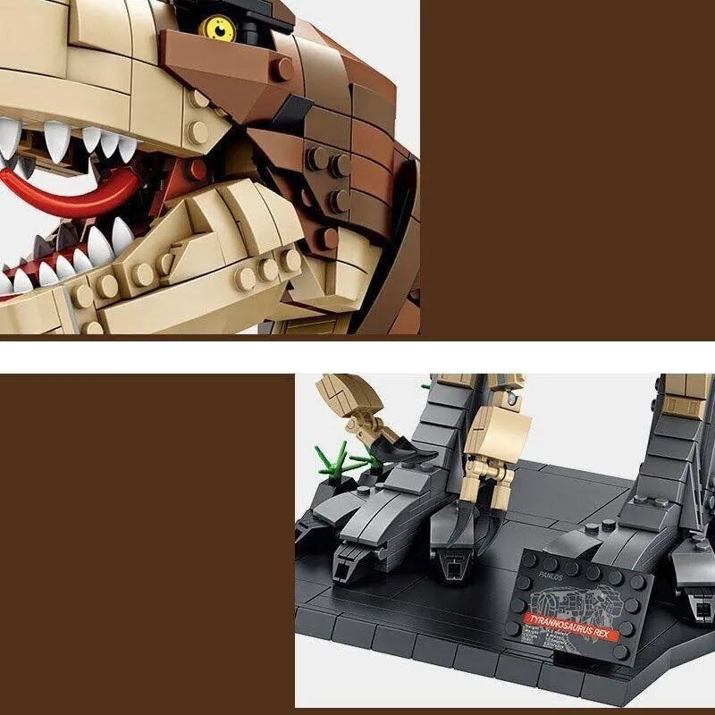 Building Blocks MOC Dinosaur World Tyrannosaurus Rex Bricks Toys 611001 - 4