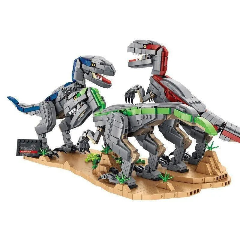Building Blocks MOC Dinosaur World Velociraptor Bricks Toys 611003 - 2