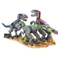 Thumbnail for Building Blocks MOC Dinosaur World Velociraptor Bricks Toys 611003 - 2