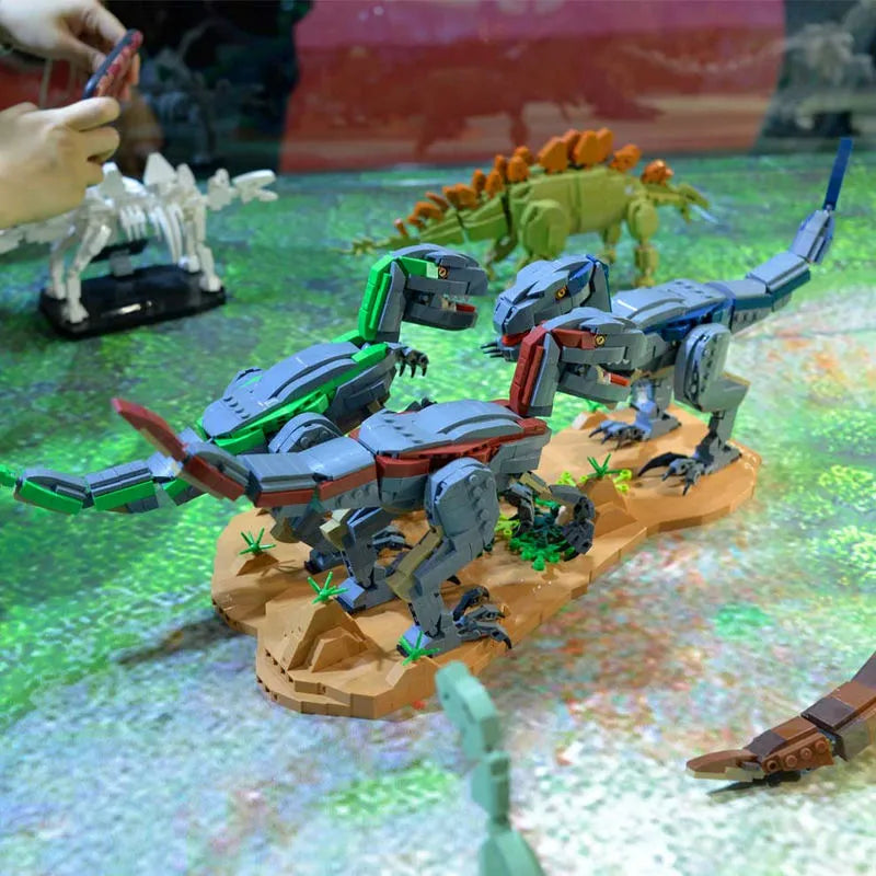 Building Blocks MOC Dinosaur World Velociraptor Bricks Toys 611003 - 11