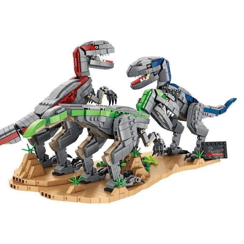 Building Blocks MOC Dinosaur World Velociraptor Bricks Toys 611003 - 1