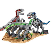 Thumbnail for Building Blocks MOC Dinosaur World Velociraptor Bricks Toys 611003 - 1