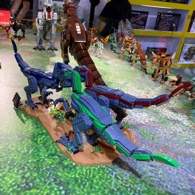 Building Blocks MOC Dinosaur World Velociraptor Bricks Toys 611003 - 6