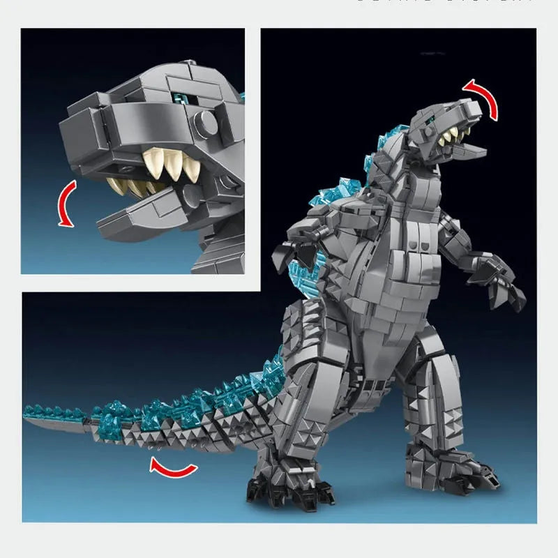 Building Blocks MOC Idea Expert Monster Godzilla Mecha Bricks Toys - 4